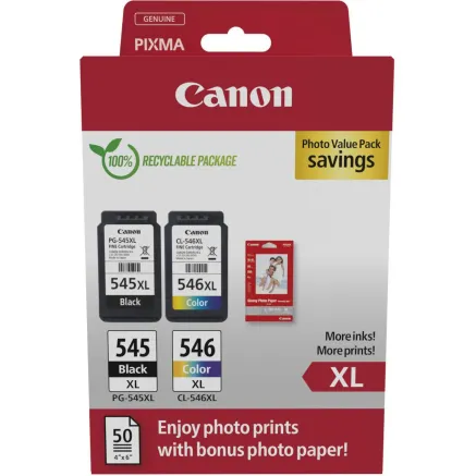 Canon чернила PG-545 XL/CL-546XL Value Pack 8286B011