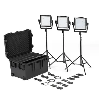 Vairs neražo - Litepanels Astra IP 1x1 Traveler Trio LED Panel GM&VM Kit (936-1103)