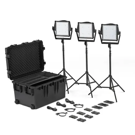 Litepanels Astra IP 1x1 Traveler Trio LED Panel GM&ampVM Kit (936-1103)