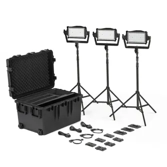 Больше не производится - Litepanels Astra IP Half Traveler Trio LED Panel GM&ampVM Kit (936-0103)