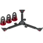 Sachtler Mid-level Spreader 75/2 Mk II with adjustable legs and rubber feet for tripod stability on uneven terrain