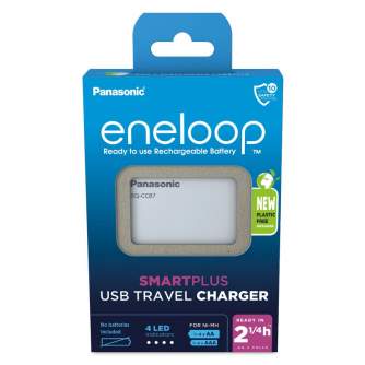 Baterijas, akumulatori un lādētāji - Lādētājs Panasonic ENELOOP BQ-CC87USB Powerbank, 2,25 h BOOM - perc šodien veikalā un ar piegādi