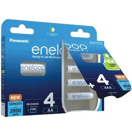 Rechargeable batteries Panasonic ENELOOP BK-KJMCDE44E (4xAA+4xAAA) BOOM