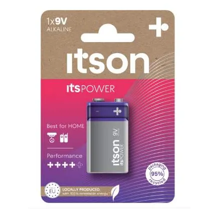 itson itsPOWER battery Alkaline 6LR61IPO/1CP 9V