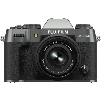 Mirrorless Cameras - Fujifilm X-T50 XC15-45mm F3.5-5.6 OIS PZ Charcoal APS-C 40MP X-Trans camera kit - quick order from manufacturer