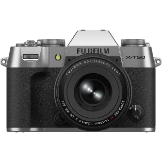 Mirrorless Cameras - Fujifilm X-T50 XF16-50mm F2.8-4.8 R LM WR Silver APS-C 40MP X-Trans mirrorless camera kit - quick order from manufacturer