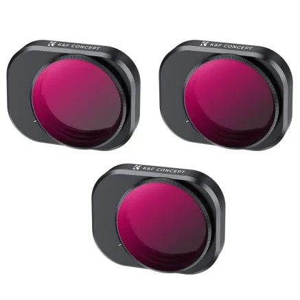 K&F 3PCS DJI MINI 4 PRO ND & PL 2 IN 1 FILTER KIT (ND8 & PL+ND16 & PL+ND32 & PL)