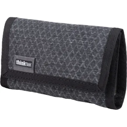 THINK TANK CARDS & POWER WALLET (HOLDS 3 CF/CFEXPR OR 4 SD/MICRO SD CARDS & 2 BATTERIES) SLATE BLACK 740229