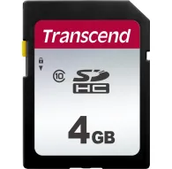 Memory Cards - TRANSCEND SILVER 300S SDHC UHS-I C10 R20/W10 4GB TS4GSDC300S - quick order from manufacturerMemory Cards - TRANSCEND SILVER 300S SDHC UHS-I C10 R20/W10 4GB TS4GSDC300S - quick order from manufacturer