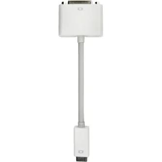 Discontinued - OWC 8-INCH NEWERTECH MINI DVI TO DVI VIDEO ADAPTER. EXCEPTIONAL QUALITY. MATCHES APPLE WHITE NWTCBLMDVIDVI