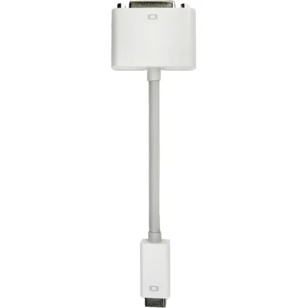 OWC 8-INCH NEWERTECH MINI DVI TO DVI VIDEO ADAPTER. EXCEPTIONAL QUALITY. MATCHES APPLE WHITE NWTCBLMDVIDVI