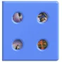 Photo Albums - Polaroid album Go Puffy Large, blue 6380 - quick order from manufacturer