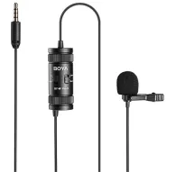 Boya BY-M1 Pro II klipmikrofons ar omnidirekcionālu kapsulu, 6 metrus garu kabeli un regulējamu skaņas stiprinājuma slēdzi profesionālai audio ierakstīšanai.Boya BY-M1 Pro II klipmikrofons ar omnidirekcionālu kapsulu, 6 metrus garu kabeli un regulējamu skaņas stiprinājuma slēdzi profesionālai audio ierakstīšanai.
