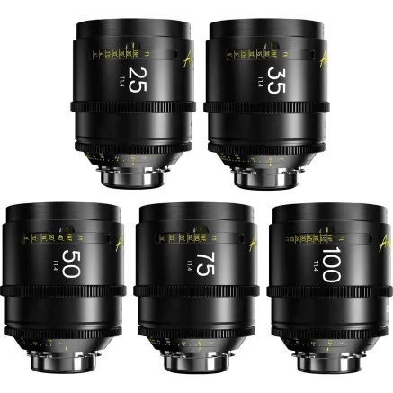 DZO Optics DZOFilm Arles FF/VV Prime Cine 5-Lens Set (PL) (Metric) DZO-SAP5A25MPL