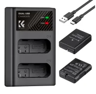 Батареи для камер - K&F EN-EL14 1050mAh Digital Camera Dual Battery with Dual Channel Charger, for Nikon Camera KF28.0020 - быстБатареи для камер - K&F EN-EL14 1050mAh Digital Camera Dual Battery with Dual Channel Charger, for Nikon Camera KF28.0020 - быст