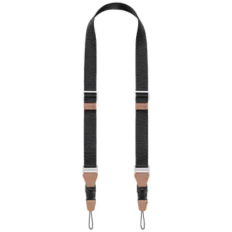 Kameru siksniņas - K&F Camera neck strap32mm black condensed polymer material webbing, 4 aluminum alloy square buckle KF13.115V1 - ātri pasūtīt no ražotāja
