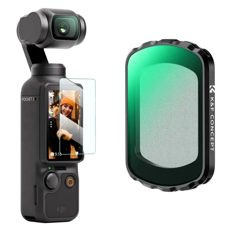 K&F Concept Magnetic Wide-Angle Lens For DJI Osmo Pocket 3 - With Case