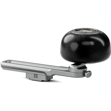 Tilta Khronos NATO Bracket with Circular Wooden Handle - Titanium White TK-NTWH-TW