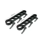 Filmcart 2x Handles (280mm) - черные рукоятки с механизмами фиксации для крепления труб 35 мм к системе Smartone, с пятью круглыми отверстиями и красными линиями измерения, указывающими длину 280 мм.