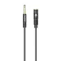 Vairs neražo - Audio Extension Cable Dudao L11S 3.5mm AUX, 1m (Black) L11S upgrade