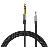 Audio cables, adapters - Cable Audio 3.5mm TRS to 6.35mm Vention BAUHJ 5m Gray BAUHJ - quick order from manufacturerAudio cables, adapters - Cable Audio 3.5mm TRS to 6.35mm Vention BAUHJ 5m Gray BAUHJ - quick order from manufacturer