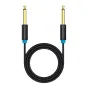 Audio vadi, adapteri - Audio Cable TS 6.35mm Vention BAABJ 5m (black) BAABJ - ātri pasūtīt no ražotāja