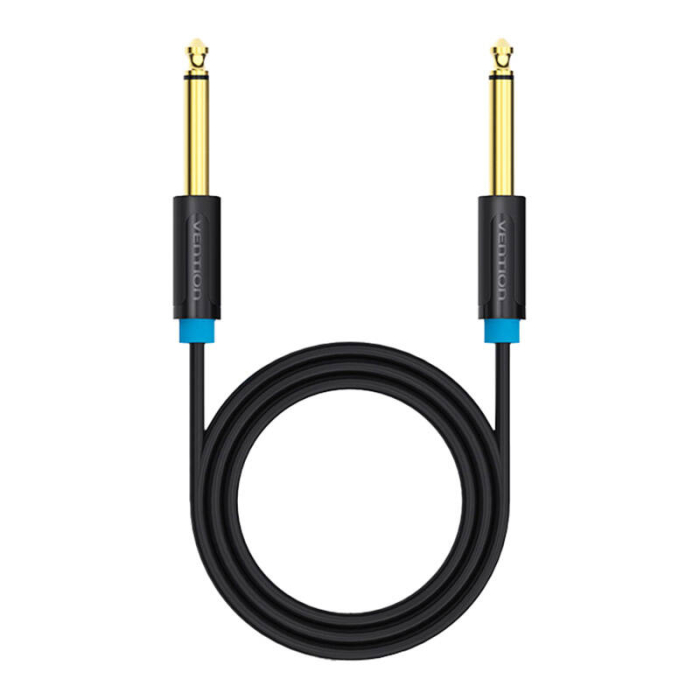 Audio vadi, adapteri - Audio Cable TS 6.35mm Vention BAABL 10m (black) BAABL - ātri pasūtīt no ražotāja