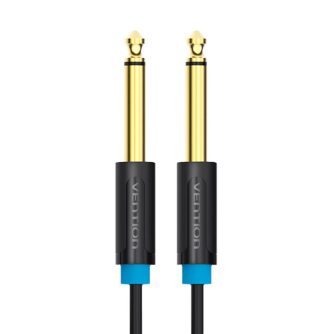 Audio vadi, adapteri - Audio Cable TS 6.35mm Vention BAABL 10m (black) BAABL - ātri pasūtīt no ražotāja