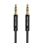 Audio cables, adapters - Cable Audio 3.5mm mini jack Vention BAGBG 1.5m Black BAGBG - quick order from manufacturer