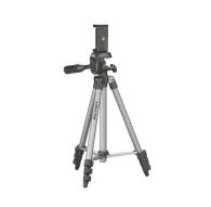 Штатив Cullmann Alpha 1000 с держателем для смартфона, алюминиевыми ногами, трехнаправленной головкой и резиновыми ножками для устойчивой съемки и видеосъемкиШтатив Cullmann Alpha 1000 с держателем для смартфона, алюминиевыми ногами, трехнаправленной головкой и резиновыми ножками для устойчивой съемки и видеосъемки