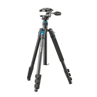Штатив Cullmann Rondo 460M RW20 с головкой-шаром и трехнаправленной головкой, с регулируемыми ногами и синими акцентами для путешествий