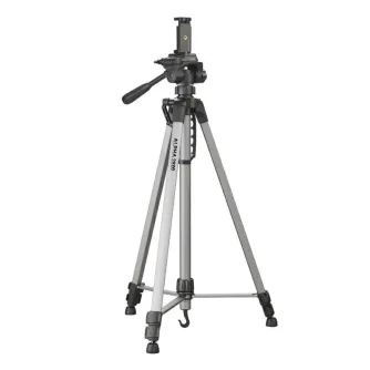 Штатив Cullmann Alpha 2800 с тремя регулируемыми алюминиевыми ногами, трехнаправленной головкой и держателем для смартфона, идеально подходит для фотографии и видеосъемки.