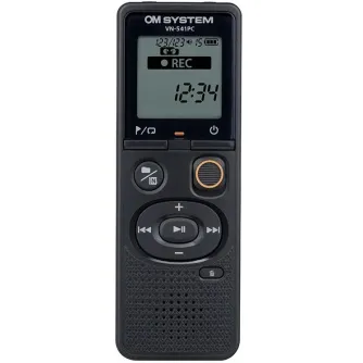 Olympus OM System VN-541PC аудиозаписывающее устройство с микрофоном ME52, шумоподавляющий моно дизайн, 4 ГБ памяти, microUSB и кнопки воспроизведения