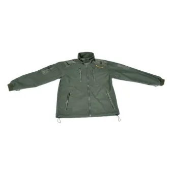 Stealth Gear Fleece2 Лесной Зеленый XXXL флисовая куртка с высоким воротником, карманами на молнии, усиленными плечами и эластичными манжетами, идеально подходит для активного отдыха на улице.