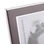 Zep Photo Frame G4068 Olimpia 15x20 см - Хромированный металлический рамка с черной фетровой задней стороной для фото 10x15 см