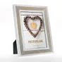 Zep Photo Frame EZ523 Zacapa 20x30cm - Рустикальная деревянная рамка с сердечным венком и золотой подвеской, идеально подходит для подарков фотографиям