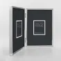Zep Photo Frame 120DS04-5R Silver 2x 13x18 см - Элегантный серебряный фотофрейм с высококачественным стеклом, идеально подходящий для стильного интерьера.