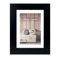 Фоторамка Zep Italia Zep Photo Frame V21641 Nelson 1 Black 40x60 см с винтажным чемоданом и аналоговыми часамиФоторамка Zep Italia Zep Photo Frame V21641 Nelson 1 Black 40x60 см с винтажным чемоданом и аналоговыми часами
