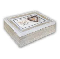 Zep EZ599 Zacapa Box 15x20 см деревянный фоторамка с винтажным белым и натуральным деревянным покрытием, сердечной выемкой и размерами 24x19x6.5 см.Zep EZ599 Zacapa Box 15x20 см деревянный фоторамка с винтажным белым и натуральным деревянным покрытием, сердечной выемкой и размерами 24x19x6.5 см.