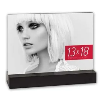 Zep Acryl AQ757B Dresda Black 13x18 см акриловый фоторамка с высокопрозрачным стеклом, современным дизайном и роскошной отделкой для элегантного отображения фотографий