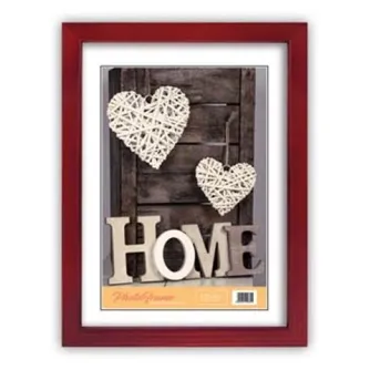Zep M6563 деревянный фоторамка 15x20 см с сердечками и буквой 'HOME' - стильный подарок для любителей фотографии