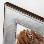 Zep Photo Frame B18635 Assisi 9x13 см - Роскошная серебряная фоторамка с текстурой бриллиантов, общий размер 18x22.5 см, идеально подходит для фото 9x13 см