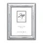 Zep Photo Frame B10157 Recanati 15x20 см - Серебряная фоторамка с текстурированной металлической отделкой, логотип Zep Italia и надпись 'Made in Italy' на белой подложке