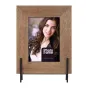 Zep Photo Frame ML446 Frejus Vertical 10x15 см - Стильный коричневый деревянный фоторамка с стеклянной отделкой, идеально подходит для фото размером 10x15 см, часть серии Frejus Vertical от Zep.