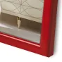 Красная фоторамка Zep DP462R Aosta Red 10x15 см с деревянной текстурой и геометрическими узорами
