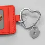 Красный ключевой брелок Zep Photo Frame AE2H с сердечком и замком в виде сердца