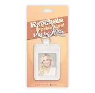 Ключница Zep Photo Frame AE3K с фото размером 3.5x4.5 см в белой кожаной рамке, серебряным кольцом и оранжевой упаковкойКлючница Zep Photo Frame AE3K с фото размером 3.5x4.5 см в белой кожаной рамке, серебряным кольцом и оранжевой упаковкой