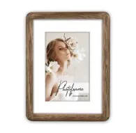 Фоторамка Zep Photo Frame BC68P Gressan 10x15 15x20 см с деревянной рамкой и белым паспарту, идеально подходит для домашнего или офисного декораФоторамка Zep Photo Frame BC68P Gressan 10x15 15x20 см с деревянной рамкой и белым паспарту, идеально подходит для домашнего или офисного декора