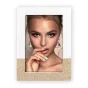 Элегантный фотофрейм Zep ZA768W Morgex White 15x20 см с роскошным белым и золотым блестящим бордюром, идеально подходит для оформления ценных воспоминаний.