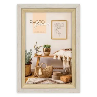 Zep Photo Frame VZ857C Zara C 13x18 см - Кремовый деревянный фоторамка с элегантным дизайном для фото размером 13x18 см